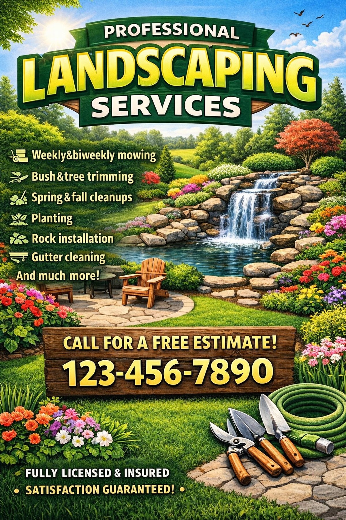 High impact promotional flyer design for restaurant and event advertising